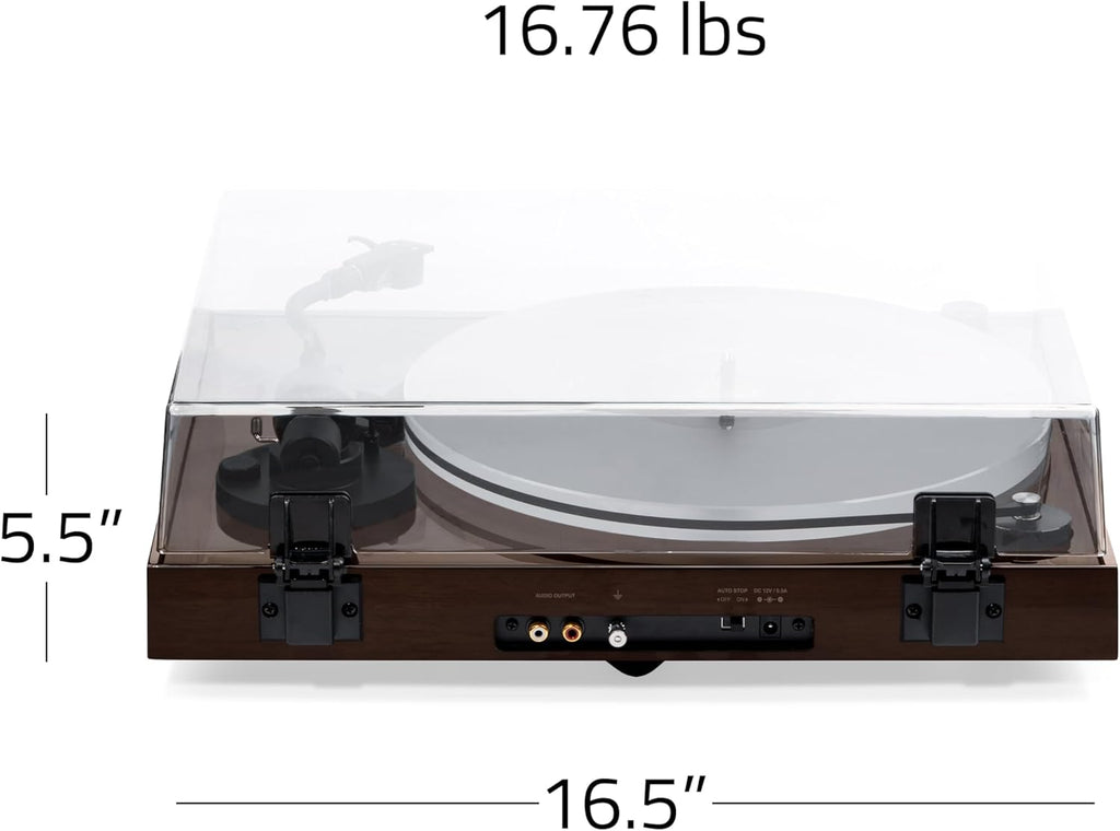 Fluance RT85 Turntable with Ortofon Cartridge  Acrylic Platter  Speed Control  and Vibration Isolation - Walnut