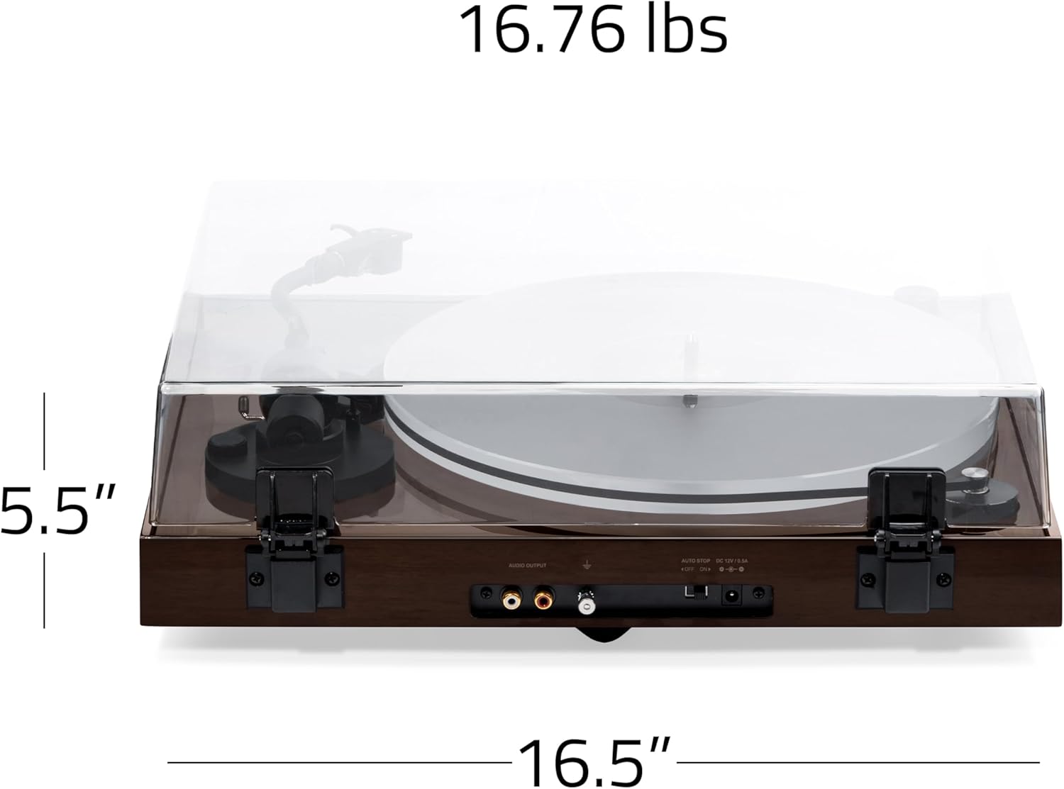 Fluance RT85 Turntable with Ortofon Cartridge  Acrylic Platter  Speed Control  and Vibration Isolation - Walnut
