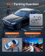 70mai 4K Dash Cam Front and Rear  Built in Wi-Fi 6 & GPS Car Camera  Super Night Vision  ADAS  3'' IPS Screen  24H Parking Mode  Time-Lapse  Loop Recording  with 128GB Card (A800SE)