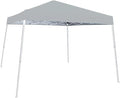 Garden Winds Custom Fit Replacement Canopy Top Cover Compatible with The Eagle Peak E64 Base 10' X 10', Canopy Top 8' X 8' Slant Leg - Upgraded Performance RIPLOCK 350 Fabric - Slate Gray