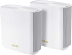 ASUS ZenWiFi XT9 AX7800 Tri-Band WiFi6 Mesh WiFiSystem (2Pack)  802.11ax  up to 5700 sq ft & 6+ Rooms  AiMesh  Lifetime Free Internet Security  Parental Controls  2.5G WAN Port  UNII 4  White