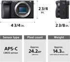 Sony a6400 Mirrorless Interchangeable-Lens Camera with 18-135mm Lens (Black)