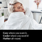 Miracle Made All-Season Duvet Insert Comforter – Silver-Treated Breathable Cotton Fabric, Pet Hair Resistant, Cool-to-The-Touch Bedding – its King/CaliKing Bed Cover, White