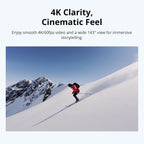 DJI Osmo Nano Standard Combo (128GB) - Small 4K/60fps Vlogging Camera with a 1/1.3″ Sensor  143° Wide FOV Video  200-Min Recording  Swift Content Transfer  Magnetic POV Cam 4K for Sports  Vlog