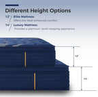 FATHOM King Size Mattress, 14 Inch Hybrid Mattress with Breathable Modal Cover, Cooling Gel Memory Foam & Pocket Spring, Pressure Relief & Fiberglass-Free, CertiPUR-US Certified, Foam Made in USA
