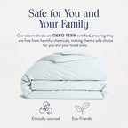 Brooklinen Luxury Sateen Duvet Cover - 100% Cotton, King/California King Size in Sky with Extra-Long Corner Ties and Button Closure - Best King/Cali King Duvet Covers