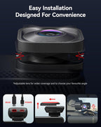 REDTIGER ViewClear 70 4K+2.5K Dash Cam Front and Rear  8MP STARVIS 2 IMX678 x Noctura™ Sensor  Dual HDR Hyper Night Clarity  5.8GHz WiFi 6  30MB/S Fast Download  Dash Camera with 24H Parking Monitor