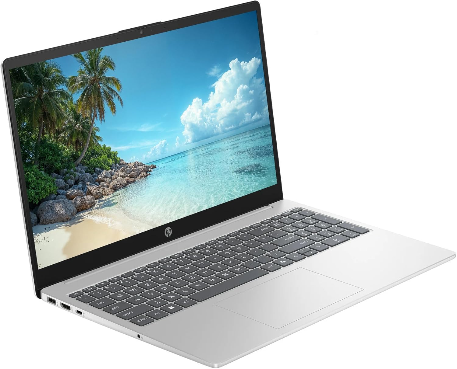 HP 15.6" FHD Touchscreen Business Laptop Computer  Intel 10-Core i5 Processor  16GB RAM 512GB Storage (256GB SSD+256GB Docking Set)  Windows 11  Numeric Keypad  NLY Earphones  Natural Silver