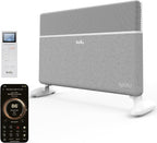Ballu Convection Panel Space Heater for Large Room,Smart Quiet Heater with Programmable Thermostat,WiFi App Control,Inverter Energy Efficient for Indoor Use,Compatible with Alexa,White