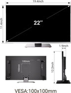 SYLVOX RV TV  22 inches 12/24V TV for RV 1080P Full HD Smart TV  Built-in APP Store  Support WiFi Bluetooth  Small Android TV for Car Home Camper Truck Boat(Limo Series)