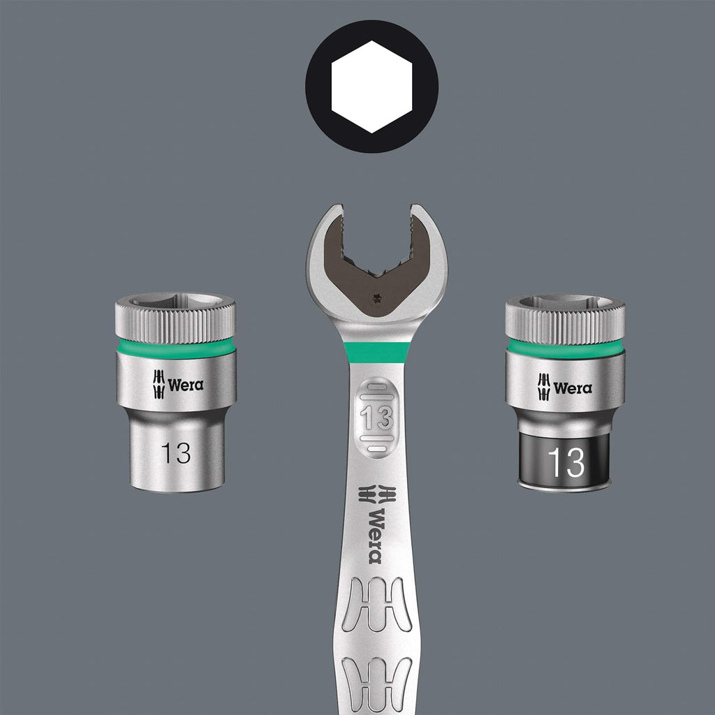 Wera 056490 Tool-Check Plus Bit Ratchet Set with Sockets - Metric