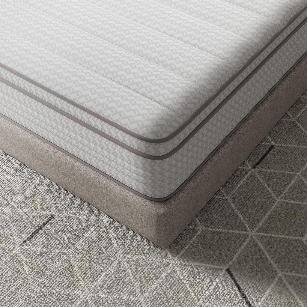 Novilla King Size Mattress, 12 Inch King Mattresses in a Box with Smarts™ Pocket Coil for Pressure Relief, Medium Plush Foam and Spring Hybrid Colchones with CertiPUR-US Certified