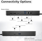 Dell WD19S Docking Station Dual Monitor Bundle - 180W  Supports 4K Display  Dell Dock with 180W Power Supply + Anyhdd 4K HDMI Cable + 4K DisplayPort Cable + USB-C Cable + Microfiber Cloth Included