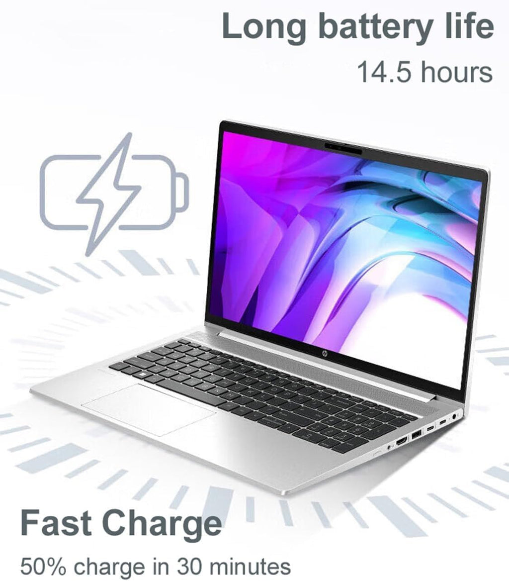 HP ProBook 450 G10 Business Laptop (15.6" FHD Anti-Glare  Intel 10-Core i5-1334U  16GB RAM  512GB SSD  (Beats i7-1255U)) Backlit KB  Webcam  Ethernet  Wi-Fi 6E  Win 11 Pro w/ AI Copilot  Silver