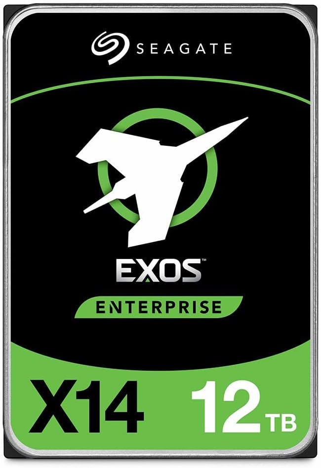 Seagate 12TB HDD Exos X14 SATA 6Gb/s 512e 7200RPM 3.5" Enterprise Hard Drive (Renewed)