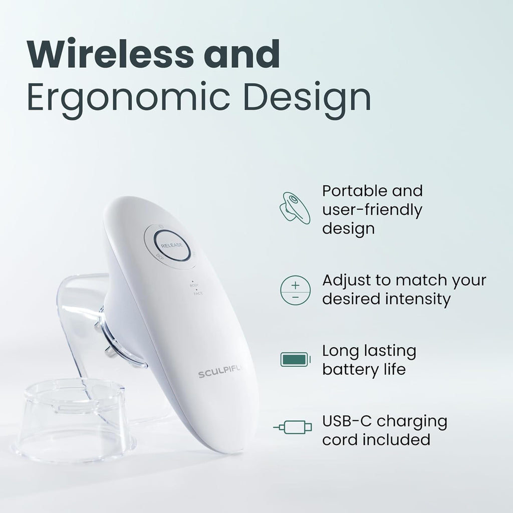 SCULPIFLEX - The Original Massage Tool to Help Improve Appearance of Firm Skin on Stomach and Thighs, Patented Technology, Gentle on Skin, Easy to Use