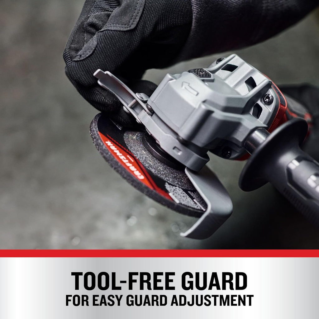 CRAFTSMAN V20 Cordless Angle Grinder, 4-1/2 inch, Bare Tool Only (CMCG451B)