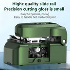 One-Step Fiber optic Cleaver VD-1 automatic Optical Fiber Cutter tool with 3-in-1 Clamp, 28-Position Blade, Detachable waste fiber box for Splicing & Cold Connection, FTTH Telecom & CATV Installation