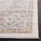 SAFAVIEH Isabella Collection Area Rug - 6'7" x 9', Cream & Beige, Oriental Design, Non-Shedding & Easy Care, Ideal for High Traffic Areas in Living Room, Bedroom (ISA916B)
