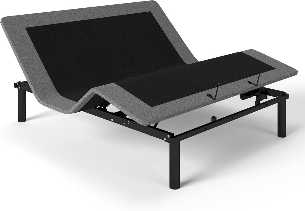GOLDORO Queen Size Adjustable Bed Frame, Electric Bed Base, Wireless Remote Control, Whisper Quiet Durable Motor, Independent Head and Foot Incline, Fabric Covered
