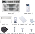 8000 BTU Window Air Conditioner with WiFi, Window AC Unit 110-115V Cools Up to 350 Sq. Ft., Energy Saving with Remote & App Control & Timer Function, Perfect for Small Rooms, Living Room, Office