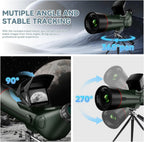 Smart Telescope  Professional Refractor Auto-focus Portable Digital Electronic Telescopes with 4K Astrophotography Camera  Internal And Externat Dual Screens Spotter for Adults and Beginners Astronomy