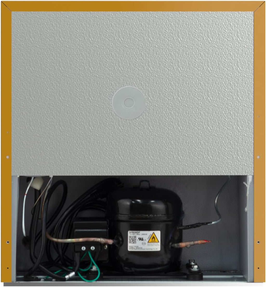 Frigidaire EFR115 Mini Refrigerator - Energy Saving - CFC Free - Slide Out Shelves - Ideal for for Dorm, Office, RV, Garage, Apartment - 1.6 Cubic Feet, Orange