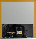 Frigidaire EFR115 Mini Refrigerator - Energy Saving - CFC Free - Slide Out Shelves - Ideal for for Dorm, Office, RV, Garage, Apartment - 1.6 Cubic Feet, Orange