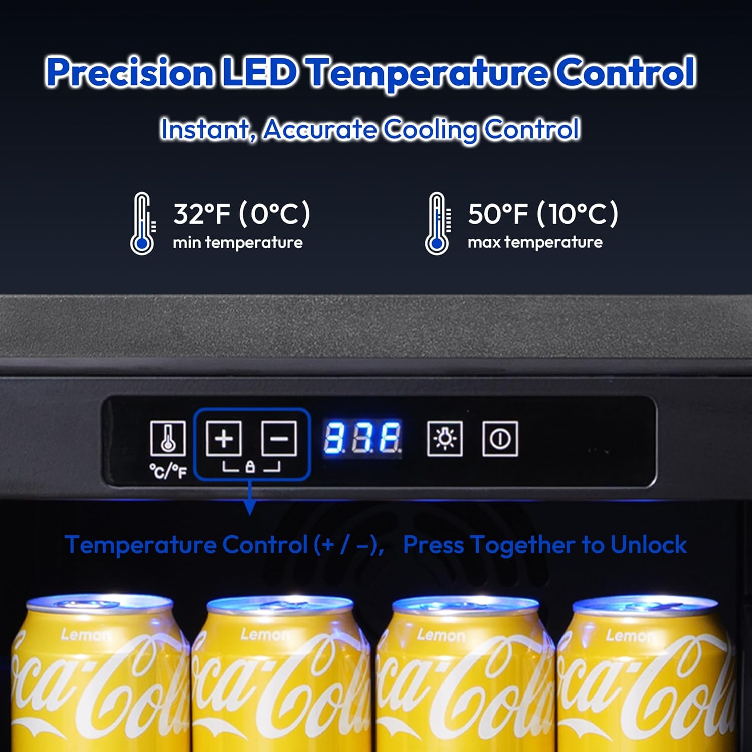15 Inch Under Counter Beverage Refrigerator, 126 Cans Built-in or Freestanding Drink Fridge with Insulated Door,Ideal for Indoor or Outdoor Bar, Kitchen, Garage