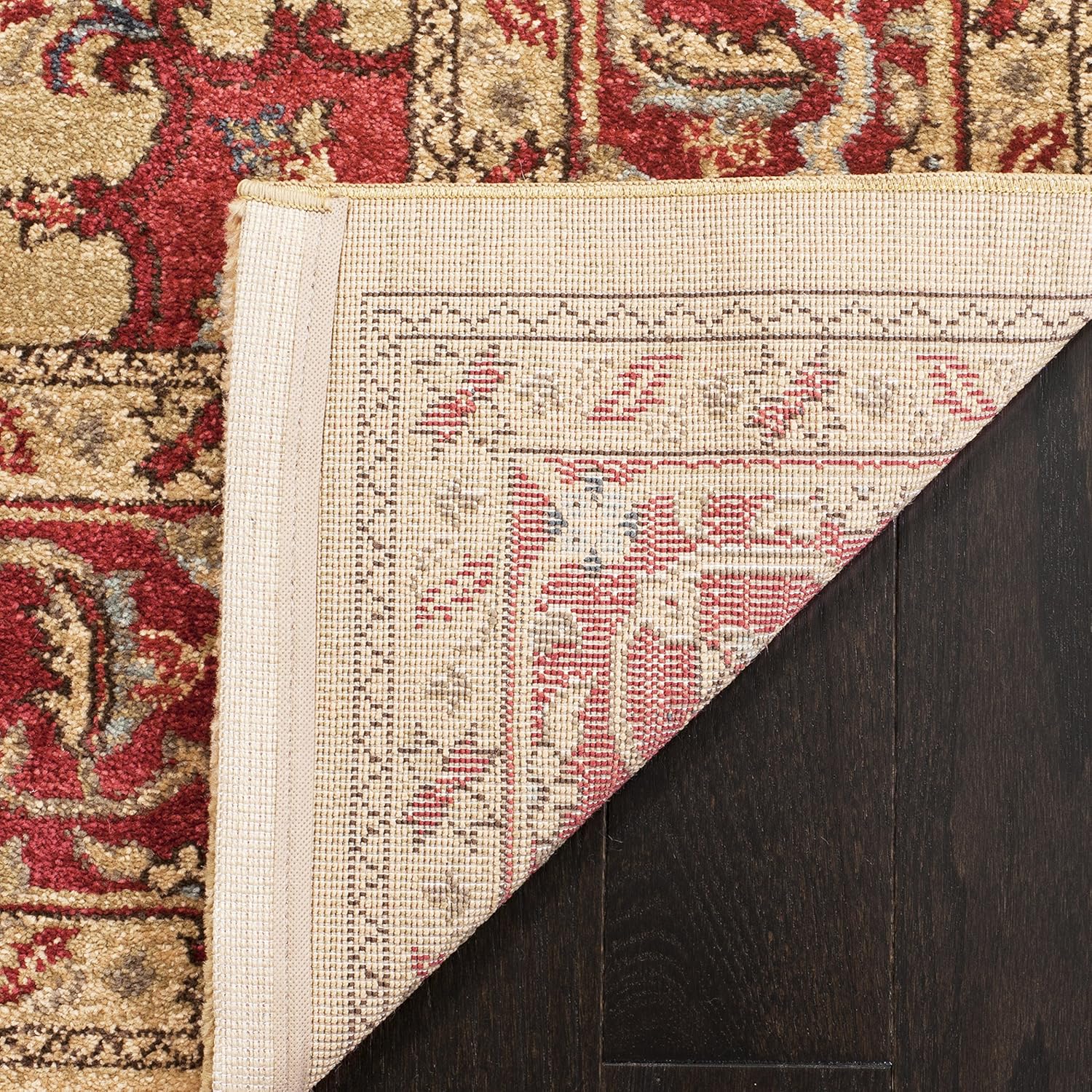 SAFAVIEH Mahal Collection 9' x 12' Red Natural MAH698A Traditional Oriental Non-Shedding Living Room Bedroom Dining Home Office Area Rug