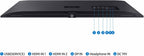 Samsung 34" ViewFinity S50GC Series Ultrawide QHD Monitor  100Hz  5ms  HDR10  AMD FreeSync  Ultrawide Screen  Eye Care  Thin Bezels  PIP  PBP  LS34C50DGANXZA  2023  Black