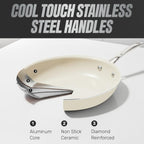 GOTHAM STEEL 20 Pc Ceramic Cookware Set Nonstick, Ceramic Pots and Pans Set Non Stick for Kitchen with Bakeware, Cooking Utensils & Steamer, Non Toxic PFOA PFOS Free, Oven & Dishwasher Safe
