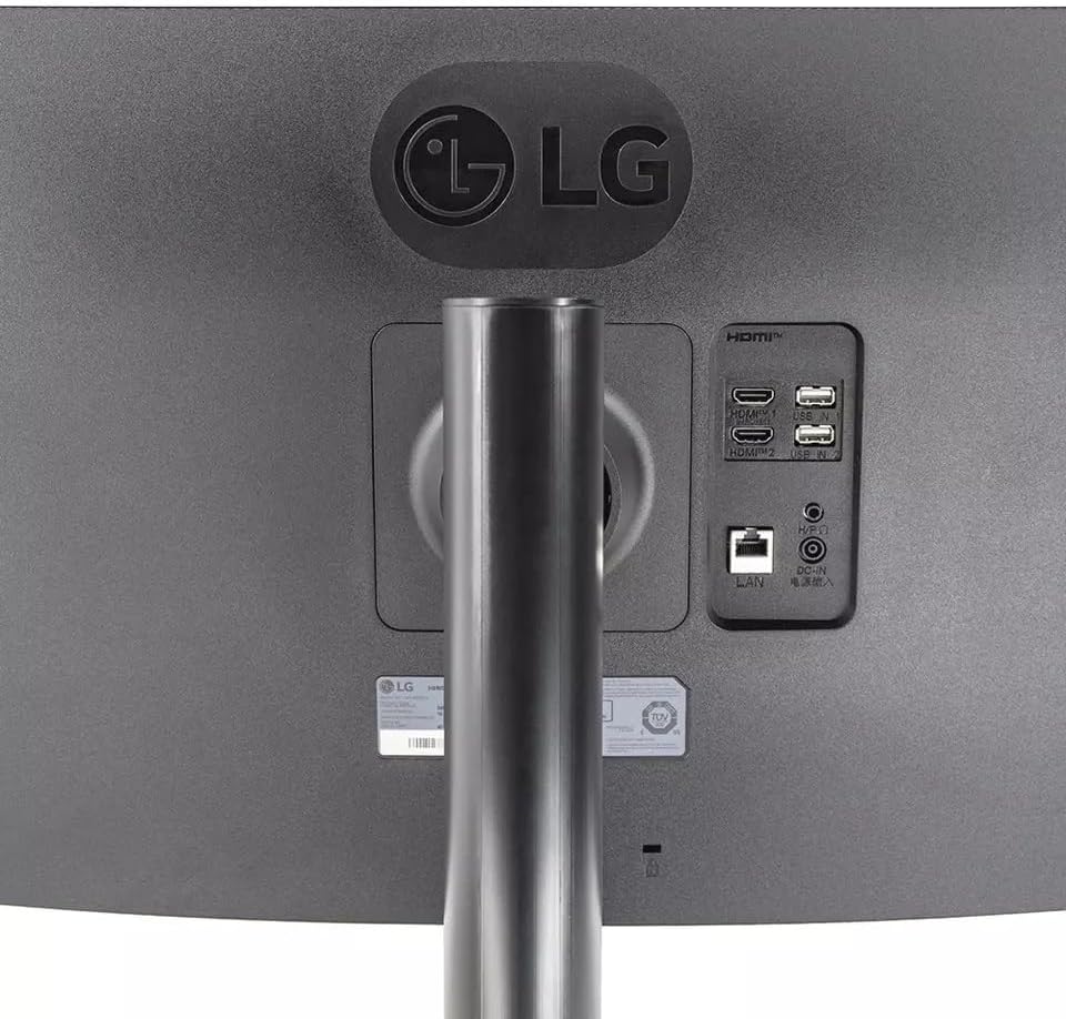 LG 34" Curved WQHD VA Black Monitor with Built-in Speaker  (3440x1440) 100Hz  5ms  Ultrawide MyView Streaming  Airplay2  Magic Remote  34SR65QC-B WebOS 2024 Model (Renewed)