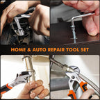 XOOL 368 Piece Home Repair Tool Kit with Drawer Toolbox, Includes Hammer, Pliers, Screwdrivers, Wrench, Tape Measure & More for Home Repair, Apartment, Office, Garage and DIY Projects