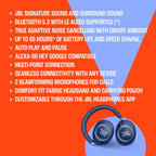 JBL Live 770NC - Wireless Over-Ear Headphones with True Adaptive Noise Cancelling with Smart Ambient  Up to 65 Hours of Battery Life  Comfort-fit Fabric Headband & Carrying Pouch (Black)