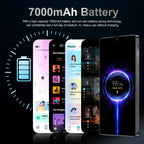 MMY I25 Ultra 5G Unlocked Smartphone,16GB+512GB Fully Cell Phone for Android 14, 6.99" Unlocked Cell Phone, 7000mAh, 68MP+108MP Dual Camera/Dual SIM/Fingerprint Lock/Face (Black)