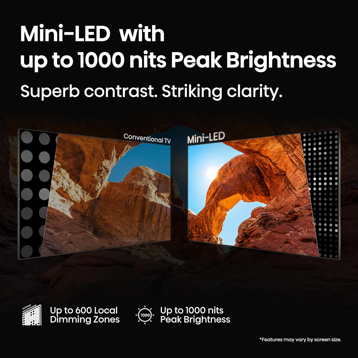 Hisense 55" Class U6 Series Mini-LED 4K UHD Smart Fire TV (55U65QF  2025 Model) - QLED  Native 144Hz  HDR10+  Dolby Vision IQ  Dolby Atmos  Game Mode Pro  ALLM  Alexa Built in  Black
