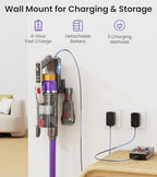 NADALY Cordless Vacuum Cleaner, 650W 55KPA 70Mins Vacuum Cleaners for Home, Anti-Tangle, Self-Standing Stick Vacuum with LED Display, Lightweight Vacuum for Hardwood Floors/Pet Hair/Carpet
