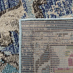 SAFAVIEH Monaco Collection Area Rug - 12' Square, Navy & Light Blue, Non-Shedding & Easy to Clean, Distressed Medallion Design, Ideal for Living Room, Bedroom, Dining Space (MNC243N)