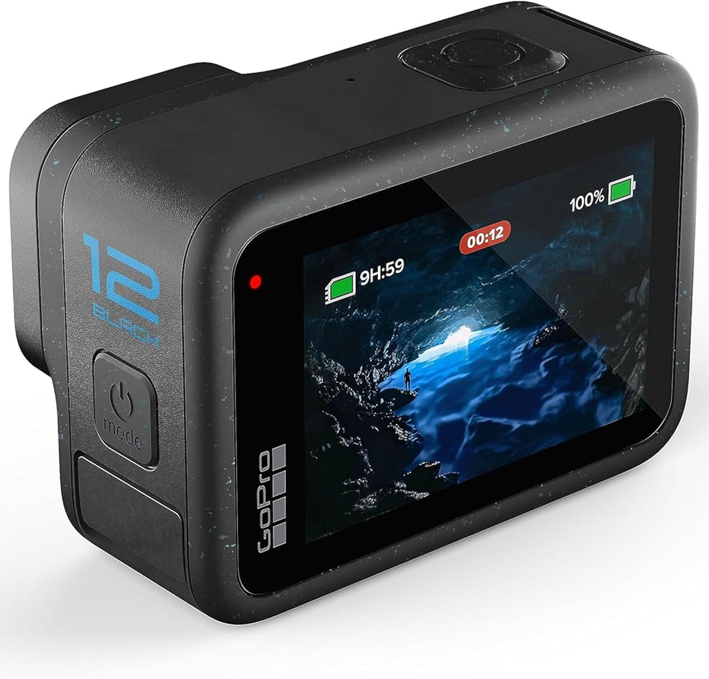 GoPro Hero12 Black E-Commerce Package - Waterproof Action Camera with 5.3K60 Ultra HD Video  27MP Photos  HDR  1/1.9" Image Sensor  Live Streaming  Webcam  Stabilization