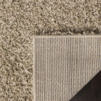 SAFAVIEH Area Rug 9x12 - Athens Shag Collection - Large - Beige, Non-Shedding & Easy to Clean, Ideal for Living Room, Bedroom, Dining Space (SGA119G)