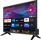 Supersonic SC-2426SDVD 24-inch LED Smart HDTV w/DVD Player  ATSC & NTSC System  3X HDMI  1080p  WiFi  USB  Multi Language OSD  AC/DC Compatible for Home  Kitchen  or RV Camper  DC Car Cord Included