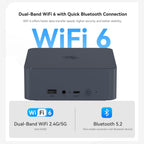 Beelink Mini PC  EQi12 Mini Computers Intel i5-1235U(Up to 4.4GHz) 10C/12T  Micro PC 16GB DDR4 RAM 500GB M.2 NVMe SSD  Desktop Computer 4K@60Hz/HDMI&DP/WiFi6/BT5.2/Gigabit Ethernet/HTPC/W-11 Pro