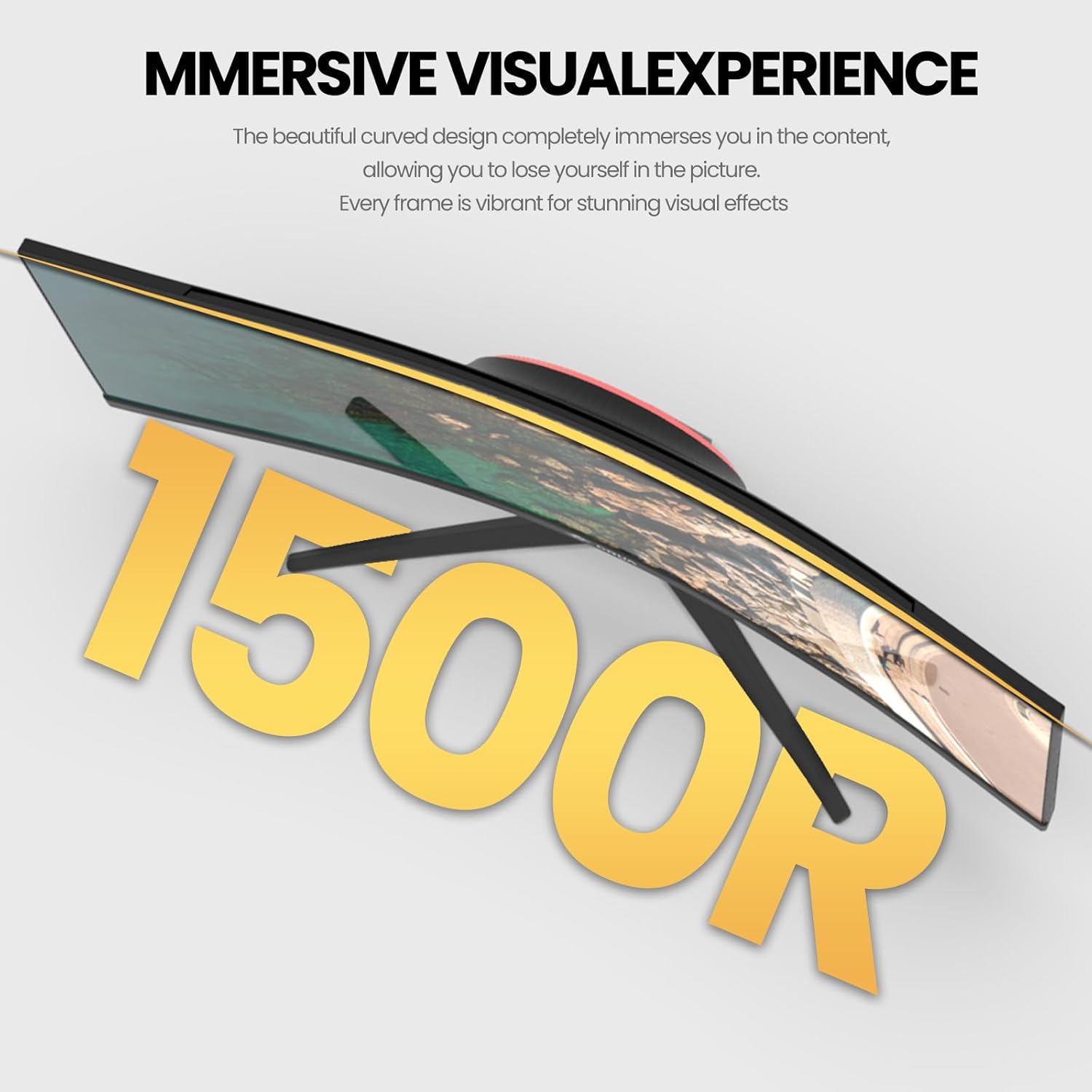 CRUA 30Inch Ultrawide Curved Monitor  21:9 FHD(2560x1080P) VA Computer Monitor  120% sRGB 100HZ 1500R PC Monitors Support FreeSync  Wall-Mounted  with HDMI/DP Display Port-Black