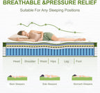 BedStory Medium Firm King Mattress 14 Inch Cooling Gel Hybrid Bed for Side Sleepers & Couples, Extra Lumbar & Shoulder Support CertiPUR-US with 960+ Pocket Springs, Pain Relief Fiberglass-Free