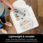 Shark WANDVAC Cordless Hand Vac, Lightweight, Versatile and Portable at 1.4 lbs., Powerful Suction, Charging Dock, One-Touch Empty, NEW Furfins Tool & Crevice Tool for Pet & Home, Gray, WV201WH