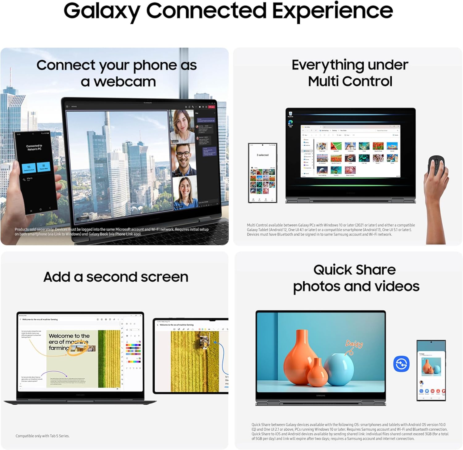 Samsung 16” Galaxy Book5 Pro 360 Copilot+ PC  AI Business Laptop  Windows 11 Pro  Intel Core Ultra 7 Processor 258V  3K AMOLED Touchscreen  32GB / 1TB  120HZ  2025 Model NP964QHA-KG2US  Gray