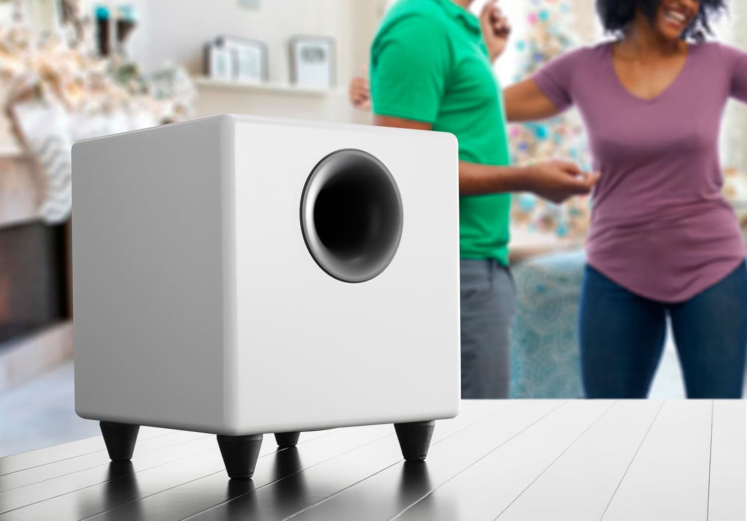 Audioengine S8 Powered Subwoofer - 8 Inch Subwoofer  250W Down Firing Speakers for PC  Home Theaters  Movie Lovers & Studios  Wireless Ready with Sleep Mode