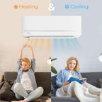 Cooper & Hunter 9,000 BTU 115V Single Zone Wall Mount Ductless Mini Split Air Conditioner & Heat Pump – 21.5 SEER2 – 16FT Installation Kit – R-410A Refrigerant Pre-Charged – Inverter