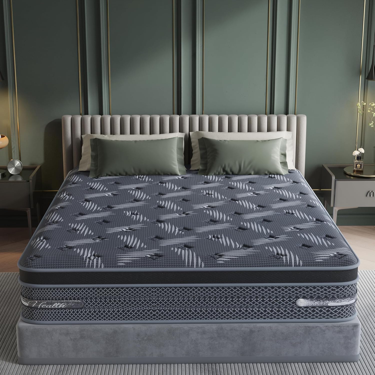 Queen Size Mattress 12 inch - 2026 Hybrid Firm Mattress in a Box Spring, Cooling Memory Foam, Pocket Springs, Medium Firmness for Pressure Relief, Motion Isolation, Edge Support, Side & Back Sleepers